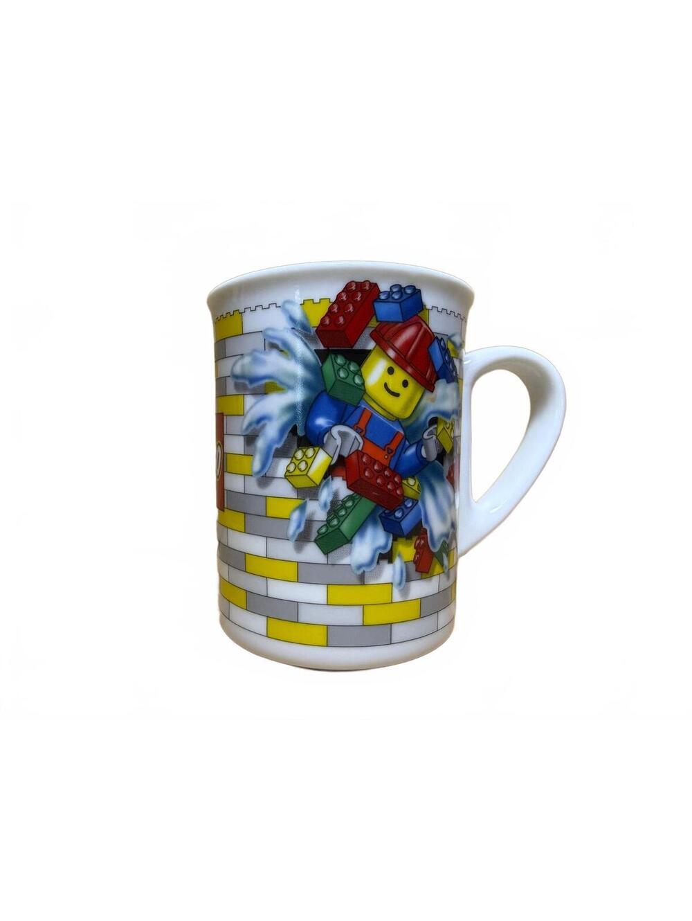 Vintage 2006 LEGO Minifigure Construction Worker Ceramic Mug